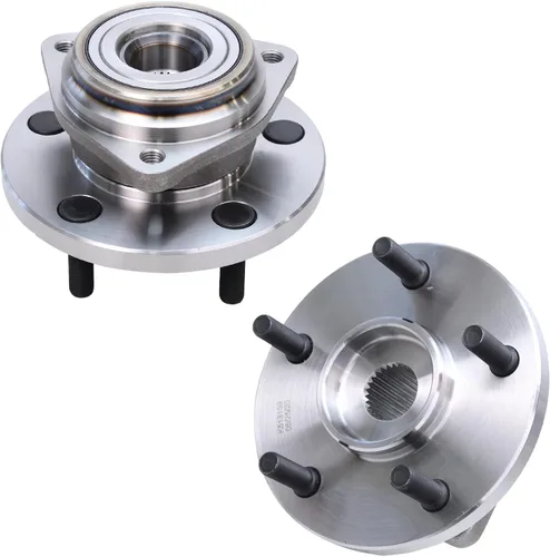 Detroit Axle - Bujes de rodamiento de rueda delantera para Jeep Grand Cherokee 99-04, repuesto 1999 2000 2001 2002 2003 2004 Grand Cherokee Juego de