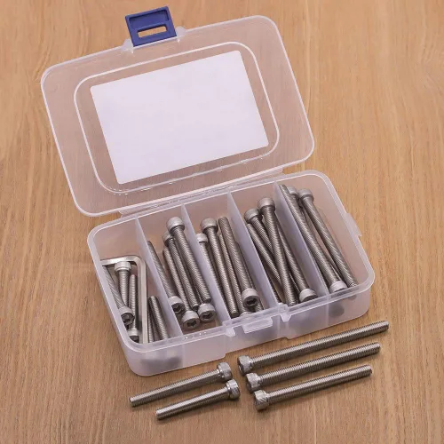 Miniatura 2 de 30 tornillos de cabeza hueca de acero inoxidable M6 x 1.575 in, 1.772 in, 1.969 in, 2.165 in, 2.362 in con llave hexagonal gratis, tornillos