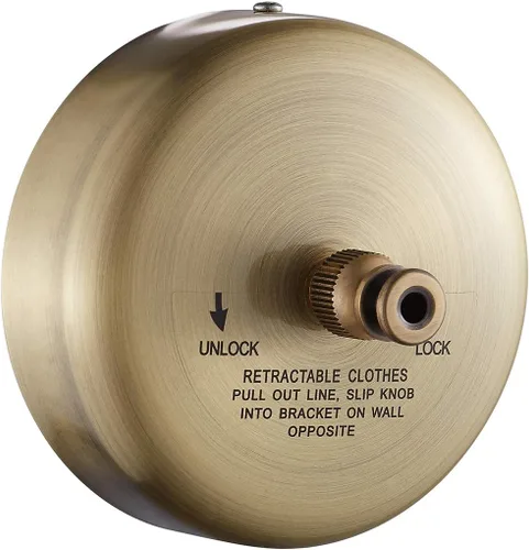 JOOM Tendedero retráctil de acero inoxidable resistente de 9 pies (máximo) para colgar y secar en baño, lavandería, hoteles, acabado cromado, estilo