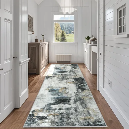 Miniatura 72 de 5x7 Area Rugs for Living Room Rug Washable: Abstract Rug for Dining Room Bedroom Carpet Non Slip 5 by 7 Indoor Modern Nursery Home Office Beige