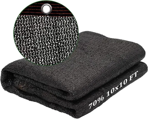 Miniatura 10 de UCINNOVATE Persiana de malla con bloqueador solar de 10 x 10 pies, 90% tela de tela para plantas con ojales, tela duradera resistente a los rayos UV