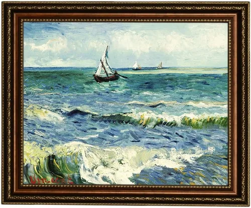 Miniatura 43 de ELITEART -Noche estrellada sobre el ródano por Vincent Van Gogh Giclée Art Canvas Prints- Tamaño del marco: 28 x 35 pulgadas