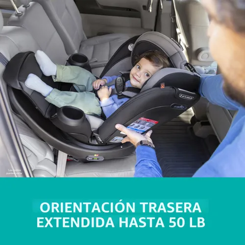 Miniatura 3 de Evenflo Revolve360 Extend Asiento de Auto Convertible con Rotación de 360 Grados, Orientado Hacia Atrás Extendido, Orientado Hacia Adelante, Modo
