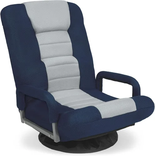 Miniatura 21 de Best Choice Products Silla Giratoria para Juegos de 360 Grados Silla de Piso Multiusos Mecedora para TV, Lectura, Jugar Videojuegos con Soporte