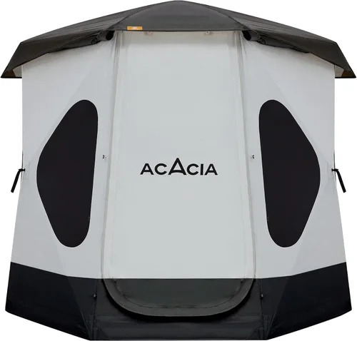 Miniatura 10 de ACACIA - Tienda de campaña para acampar, tienda desplegable con 8 ventanas y estera, tienda central impermeable y resistente al viento, fácil