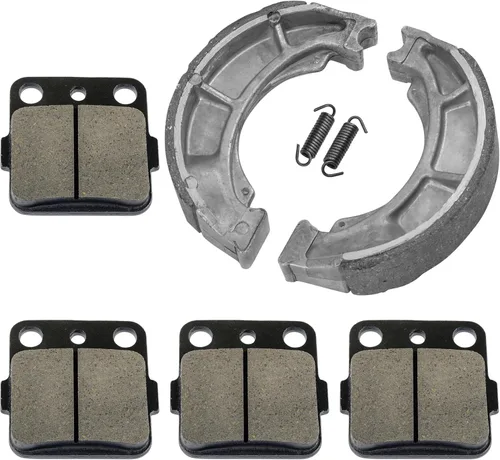 Miniatura 7 de Caltric Pastillas de freno delanteras y zapatas de freno traseras compatibles con Suzuki Lt-F250 Ozark 250 2007-2014