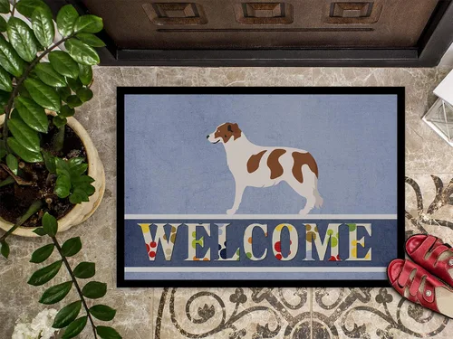 Miniatura 3 de Caroline's Treasures BB8334MAT AIDI - Tapete para perro de montaña Atlas de 18 x 27 pulgadas, tapete azul para puerta delantera, para interiores
