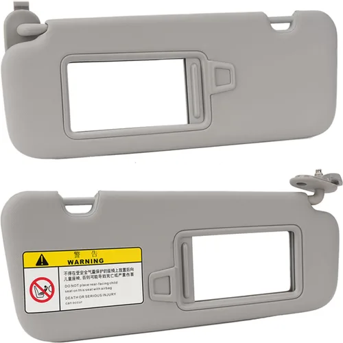 Miniatura 8 de Visera solar para el lado izquierdo del conductor compatible con Hyundai Elantra AD 2017 2018 2019, reemplaza # 85210-F0100TTX (beige)