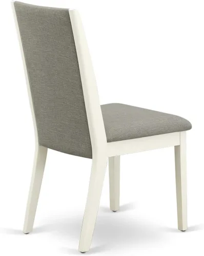 Miniatura 8 de East West Furniture BOLA3-WHI-06 - Juego de comedor de 3 piezas para espacios pequeños que contiene una mesa de cocina redonda y 2 sillas de comedor
