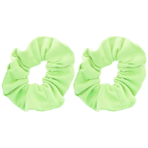 Miniatura 25 de Set of 2 Large Solid Scrunchies (Beige)