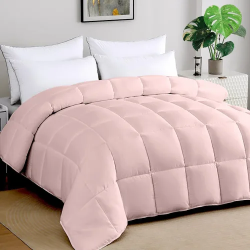 Miniatura 9 de STWIENER Edredón suave súper King de 120 x 98 pulgadas, relleno de edredón alternativo acolchado extra grande, 8 pestañas en las esquinas para todas