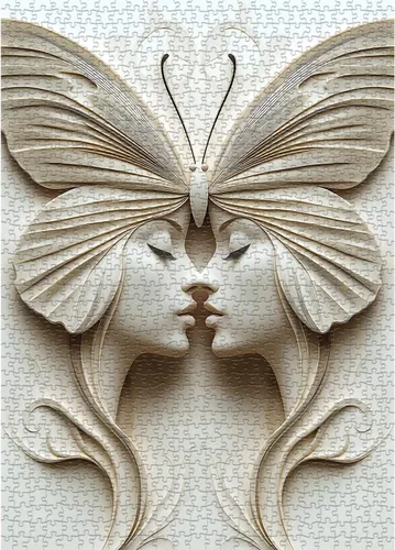 Miniatura 14 de Impossible Puzzle para adultos de 1000 piezas, paisaje de fantasía bailarina, dama rompecabezas, arte estético, floral, elegante, abstracto