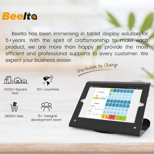 Miniatura 3 de Tablet quiosco POS soporte compatible 10,2 "iPad 7 8 9 generación con base giratoria 360