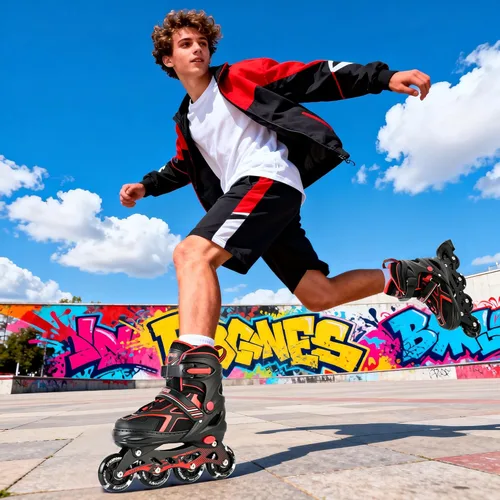 Miniatura 12 de 2PM SPORTS - Patines en línea ajustables Torinx verde para niños, patines divertidos para principiantes para niños, jóvenes, niñas, hombres