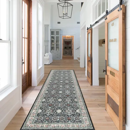 HY HAO YUN LAI Alfombras antideslizantes para pasillos, alfombra lavable para pasillo, alfombra larga ultra suave para cocina, alfombras de acento