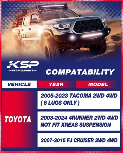 Miniatura 2 de KSP - Kit de nivelación delantera de 1.5 pulgadas para elevador Toyota Tacoma, espaciador de elevación delantera de 1.5 pulgadas para Toyota Tacoma