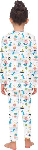Miniatura 5 de MANCYFIT Ropa interior térmica para niñas, con forro polar largo, capa base para niños, ultra suave