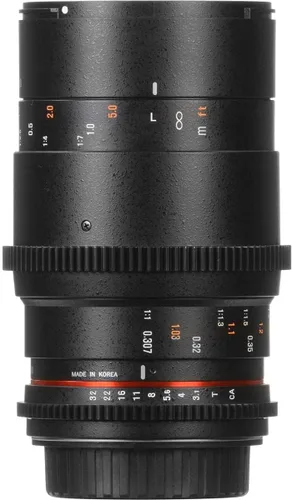 Miniatura 5 de Rokinon Cine DS 3.937 in T3.1 ED UMC Telefoto de Marco Completo Lente Macro Cine para Canon EF Digital SLR Cámaras