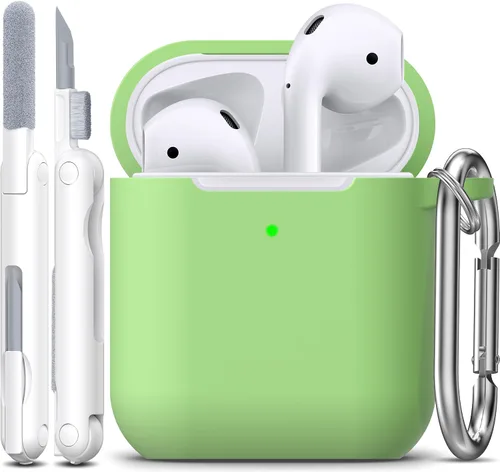 Miniatura 78 de Funda para AirPods con llavero, protección completa, de silicona, accesorios para AirPods, funda para hombres, mujeres y adolescentes, con estuche