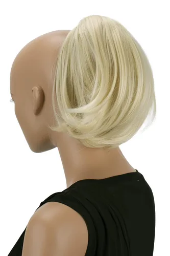 Miniatura 7 de CAISHA Cola de caballo con clip de mariposa para el cabello moño peinado nupcial hepburn moño Scrunchie recto negro H401