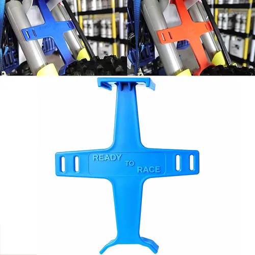Miniatura 11 de Soporte de horquilla universal para motocicleta de 10.6 pulgadas, protección de horquilla de plástico, protector de horquilla, ahorrador