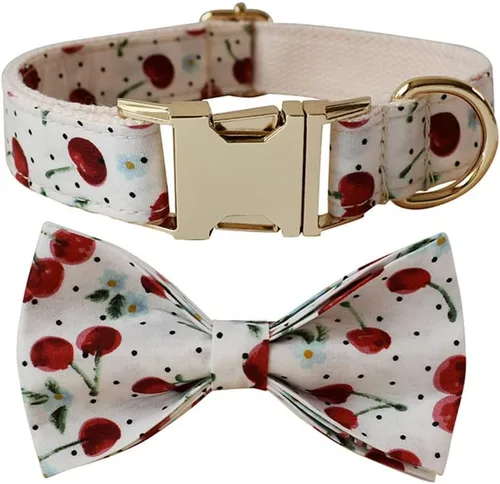 Miniatura 6 de Love Dream Collar de perro con corbatín, suave y cómodo collar de perro con hebilla de metal de liberación rápida, collares ajustables