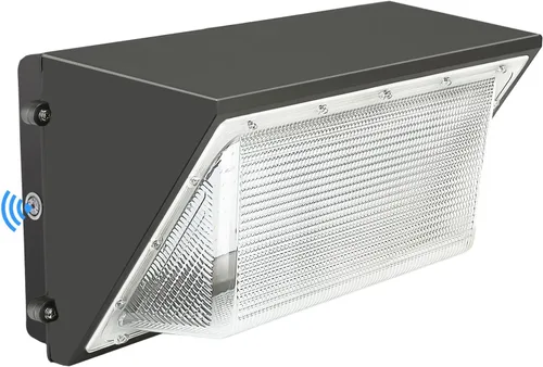Paquete de pared LED de 120 W con fotocélula del anochecer al amanecer, luz diurna de 5000 K, 15600 LM, repuesto para bombilla HPS MH de 500-600 W,
