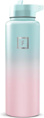 Miniatura 41 de IRON °FLASK Frasco de hidratación para acampar y senderismo con boquilla, botella de agua deportiva de acero inoxidable aislada de boca ancha, Aurora