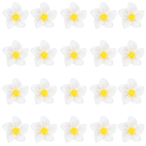 Miniatura 14 de Wecoe Pinzas para el cabello decorativas blancas pequeñas con flores para mujer, 20 piezas de lindos accesorios para el cabello, juego de regalo