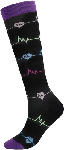 Calcetines de compresión médica para mujeres y hombres, circulación de 20-30 mmhg, transpirables, lo mejor para correr, atletismo, enfermería,