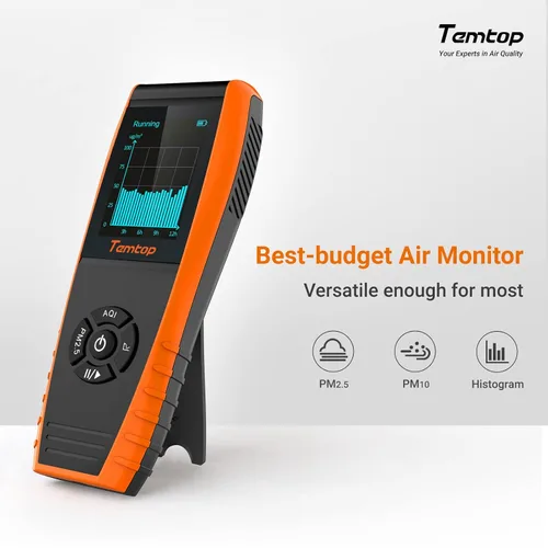 Miniatura 3 de Temtop Monitor PM2.5 P600, medidor esencial de partículas de aire PM2.5 PM10 probador de calidad del aire para detección de contaminación del aire