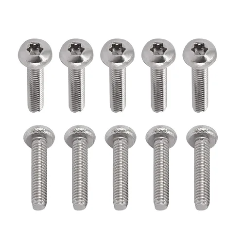 Miniatura 18 de DTGN Tornillos Torx de cabeza plana M1.0.236x0.118 in (DXL), paquete de 20, buenos para maquinaria, sujetadores de seguridad Torx de acero