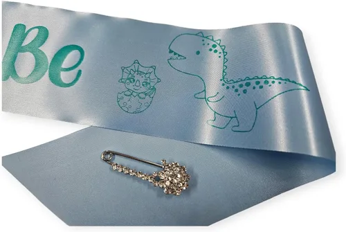 Miniatura 5 de Alfileres de dinosaurio para baby shower para mamá, papá, abuela, familia de la selva, es un espolvoreo de bebé para niño