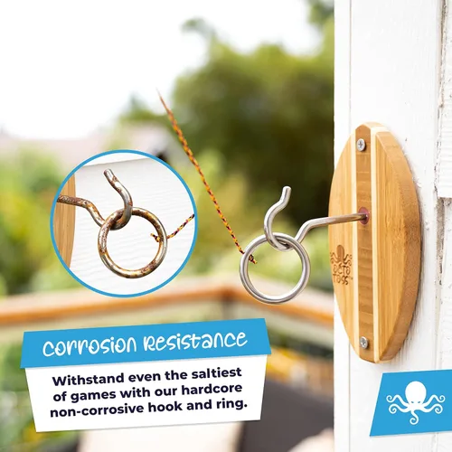 Miniatura 2 de Juego de gancho y anillo para cueva de hombre y decoración de sala de juegos para mujeres, juego de anillo en una cuerda para juegos de sala