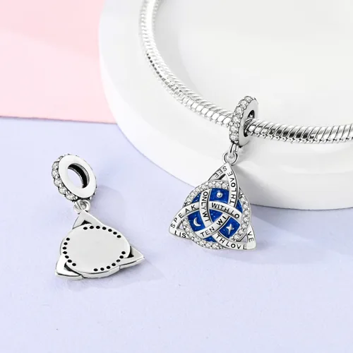 Miniatura 145 de Hapour Dijes de plata de ley 925 para pulseras, collar, joyería europea, colgante de cuentas para mujeres y madres