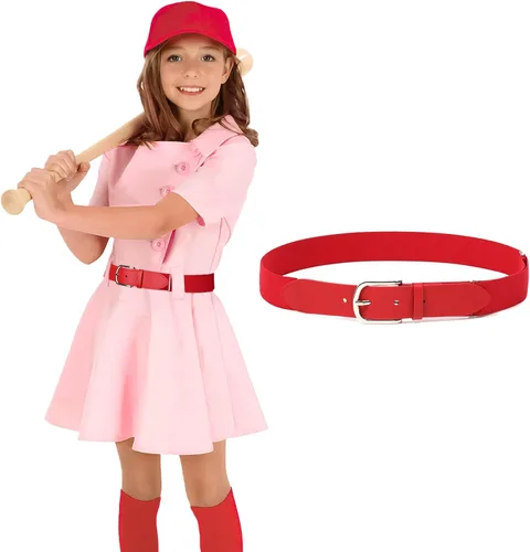 Miniatura 5 de AWAYTR Cinturón de béisbol para adultos y jóvenes, cinturones elásticos ajustables para sóftbol para niños y niñas