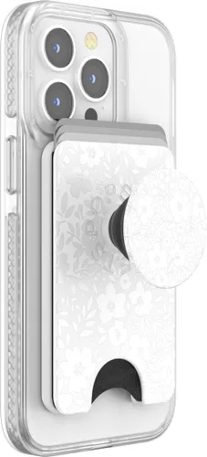 Miniatura 2 de PopSockets Cartera de teléfono con agarre expandible y anillo adaptador para MagSafe, soporte magnético para tarjetas de teléfono, compatible