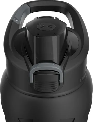 Miniatura 3 de Under Armour 24Oz Stainless Steel Water Bottle, Insulated, Carabiner Easy Carry Hook, Leak Proof, Kids & Adults, All Sports, Gym Azul brisa/Negro