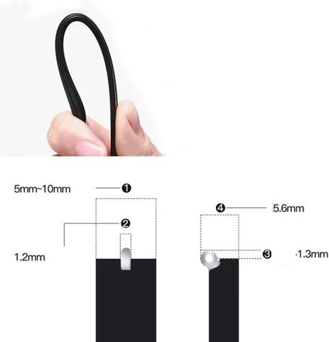 Miniatura 3 de ZEALMAX 1 par de lentes universales de plástico para piernas y brazos, montura de repuesto para hombres y mujeres, color negro