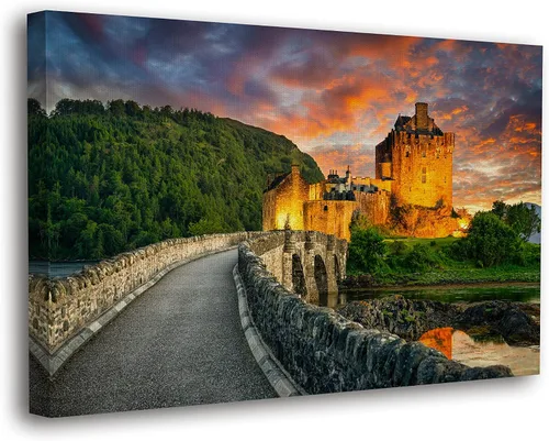 Miniatura 14 de SpiritualHands Lienzo decorativo para pared, diseño de lugares famosos del patrimonio mundial, carteles enmarcados escénicos, paisajes modernos, 03