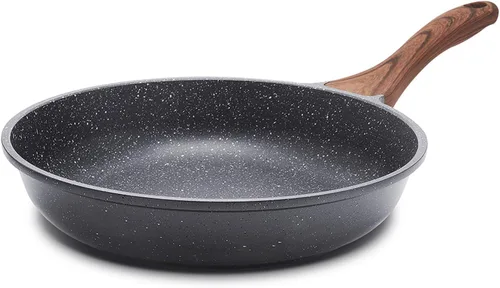 Miniatura 21 de SENSARTE Sartén antiadherente de cerámica de 8 pulgadas, sartén saludable no tóxica, sartén para tortilla compatible con inducción con mango Blanco