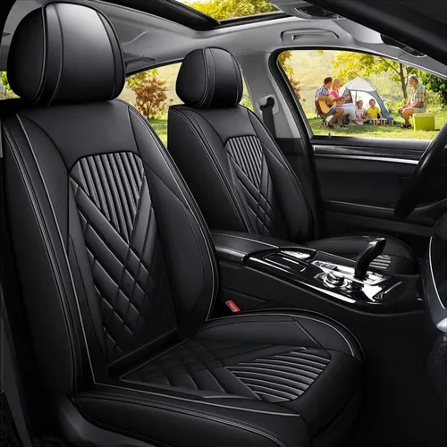 Miniatura 20 de TTX LIGHTING Juego completo de fundas de asiento de automóvil para Kia Sorento 2007-2026, funda protectora impermeable de piel sintética, compatible