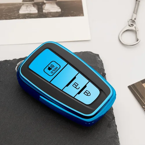 Miniatura 6 de Funda para llavero Toyota con 3 botones para 4Runner CHR Corolla Hatchback Prius RAV4