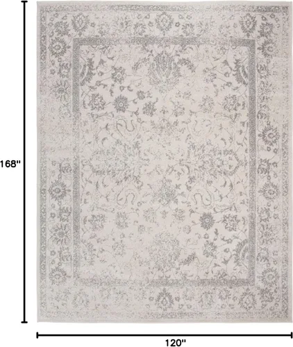 Miniatura 2 de Safavieh colección Adirondack - Alfombra de pasillo, 2 pies 1 pulg x 6 pies, gris y negro, diseño oriental desgastado, no desprende pelusa, fácil