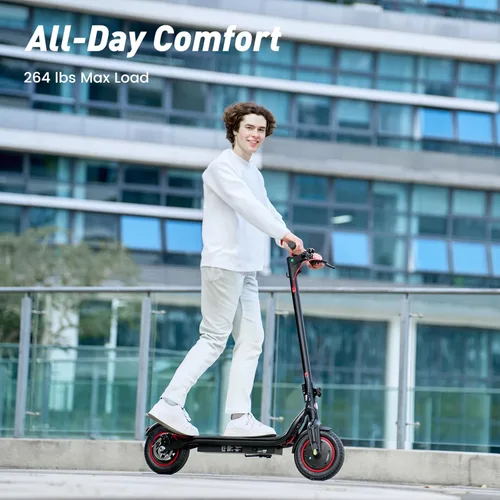 Miniatura 8 de Electric Scooter, 28/22 Miles Range, 28/23 MPH Speed, 10" Tire, 1000/500W Powerful Motor, Disc Brake & Smart APP, with Lights, Portable Foldable
