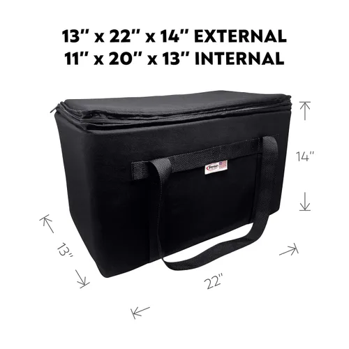 Miniatura 2 de Sterno Trunk Buddy Organizador aislado a prueba de fugas, bolsa de alimentos fríos y calientes para comestibles, bebidas y más, exterior de tela