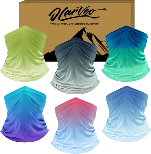 Miniatura 5 de UPF 50+ Sun Protection UV Cooling Neck Gaiter Face Mask Gradient Color Scarf Breathable Bandana for Men & Women