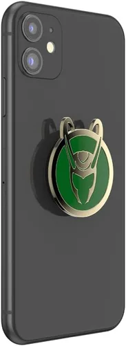 Miniatura 3 de PopSockets - Agarre para teléfono con soporte expandible, agarre adhesivo, Marvel Classics - Esmalte Marvel Loki Esmalte Loki
