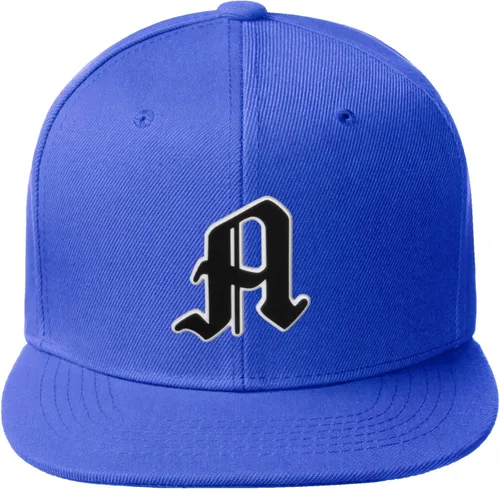 Miniatura 1603 de Daxton Gorra clásica con visera de billete plano con letras del alfabeto inglés antiguo de la A a la Z