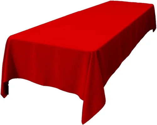Miniatura 210 de LA Linen Mantel rectangular lavable de popelín de poliéster, resistente a las manchas y a las arrugas, cubierta de mesa 60x84, mantel de tela